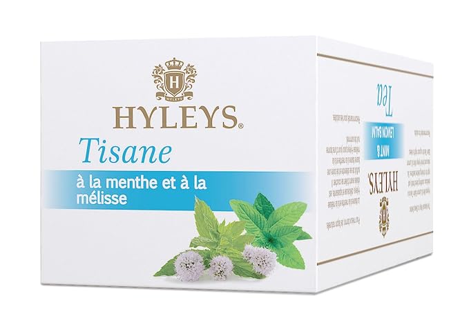 Hyleys Sleep Lemon Balm Herbal Tea - Relaxing Evening Blend, Caffeine-Free, 100% Natural, Non-GMO, Gluten-Free, Dairy-Free, Sugar-Free, Decaf - 25 Tea Bags