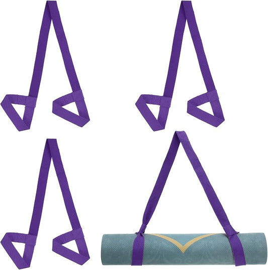 PATIKIL Yoga Mat Strap, Adjustable Yoga Mat Carrier Straps Sling Cotton Anti Slip Mat Holder Stretching Band