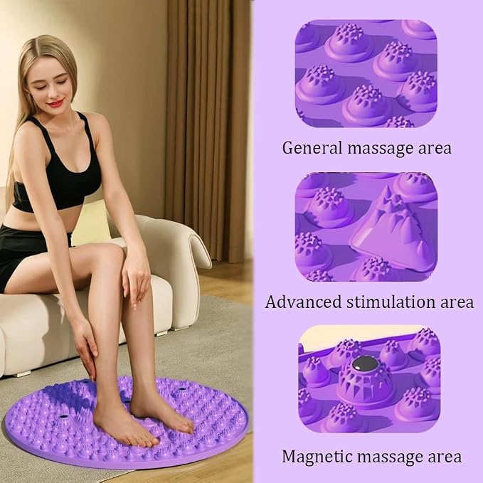 MIUPOO Foot Massage Mat,Relaxation Feet Massage Pad,Acupressure Mat for Feet,Anti Fatigue Walk Stone Acupoint Mat