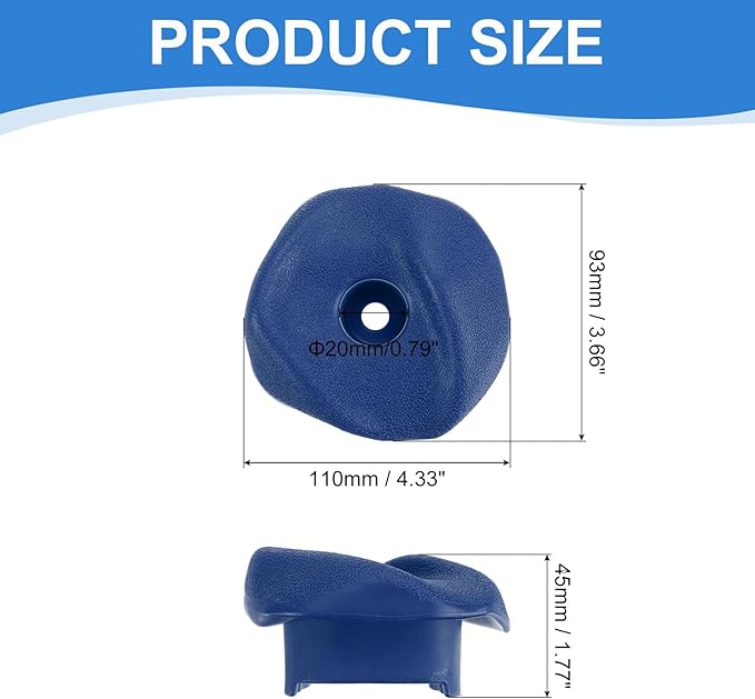 PATIKIL Rock Climbing Holds, Climbing Rock Wall Grips Play Set Climber Attachments with Single Holes for Playground