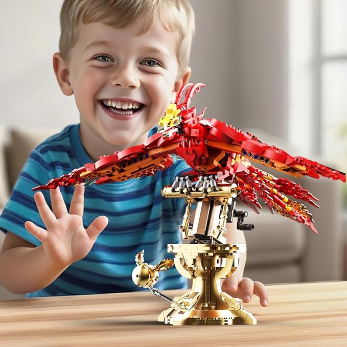 938 Pieces Phoenix Building Set, Magic Potter Phoenix Collection Model for Adults,Ideas HP Building Toy