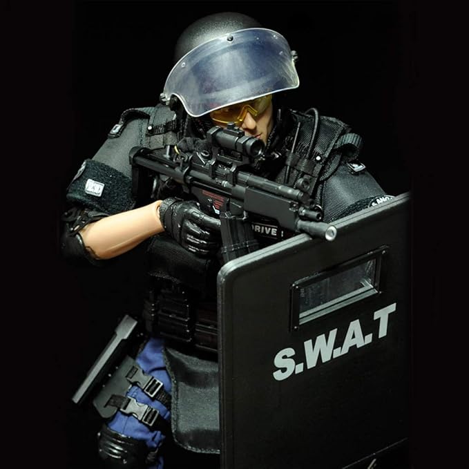 12inch Soldier Action Figure Model, 1/6 Scale Realistic Army Military Police Soldier Model Set with Accessories Collection Toys