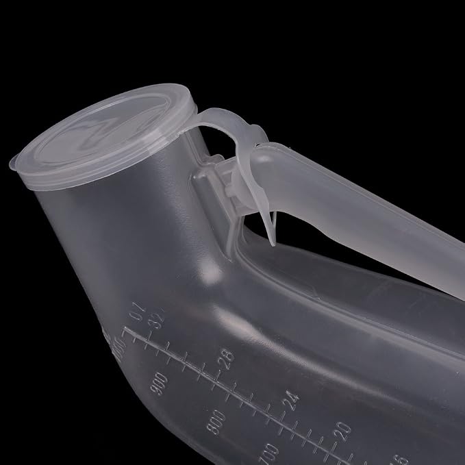 1 Pcs Portable Urinal Sealed Pee Bottle Device Collector Non Spill,Hospital Travel Car Emergency Situations Chamber Pot for Male Men Boy Kids