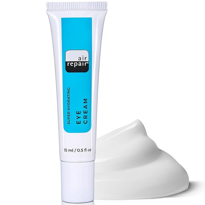 Air Repair Under Eye Cream for Wrinkles, Puffiness, Under Eye Bags, and Dark Circles with Ceramides + Vitamin C, Daily Anti Aging Eye Cream for Women and Men, Gentle, Clean Formula for all Skin Types