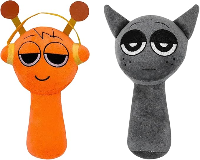 Sprunky Plush, Oren Gray Plushies Cute Stuffed Animals Pillow Plush Figure Sprunky Toys Doll Fun Gifts for Kids Adult Playtime Christmas Birthday 2 Pcs