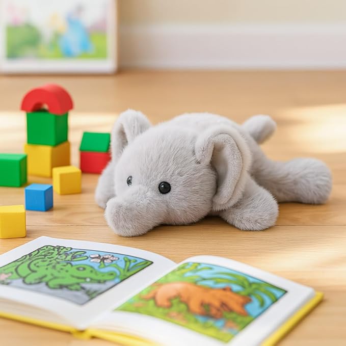 Adorable Elephant Stuffed Animal Soft Stress Relief Plush Toy Cute Birthday Gifts for Boys Girls Kids Toddlers