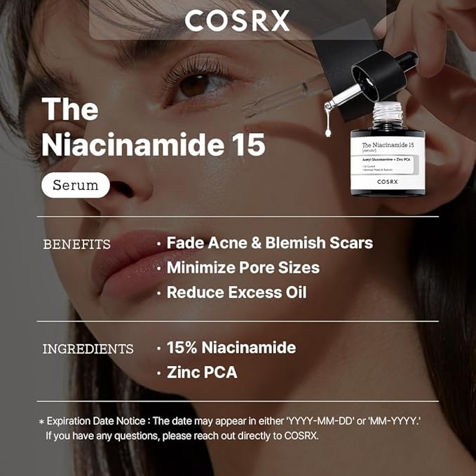 COSRX Skin Repair Set - Niacinamide 15% Serum + Snail Mucin 96% Essence, Hydrating and Pore Minimizer Serum for Glowy Skin