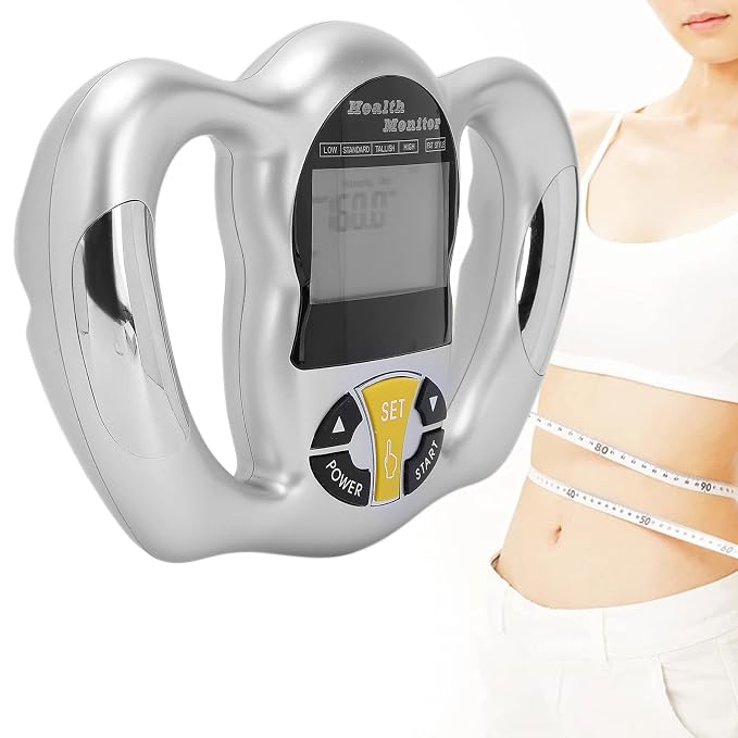 Handheld Body Fat Loss Monitor Smart Body Fat Scale BMI Meter Fat Analyzer Monitor Measure Device for Fitness Bodybuilding Muscle Gain Weight Loss