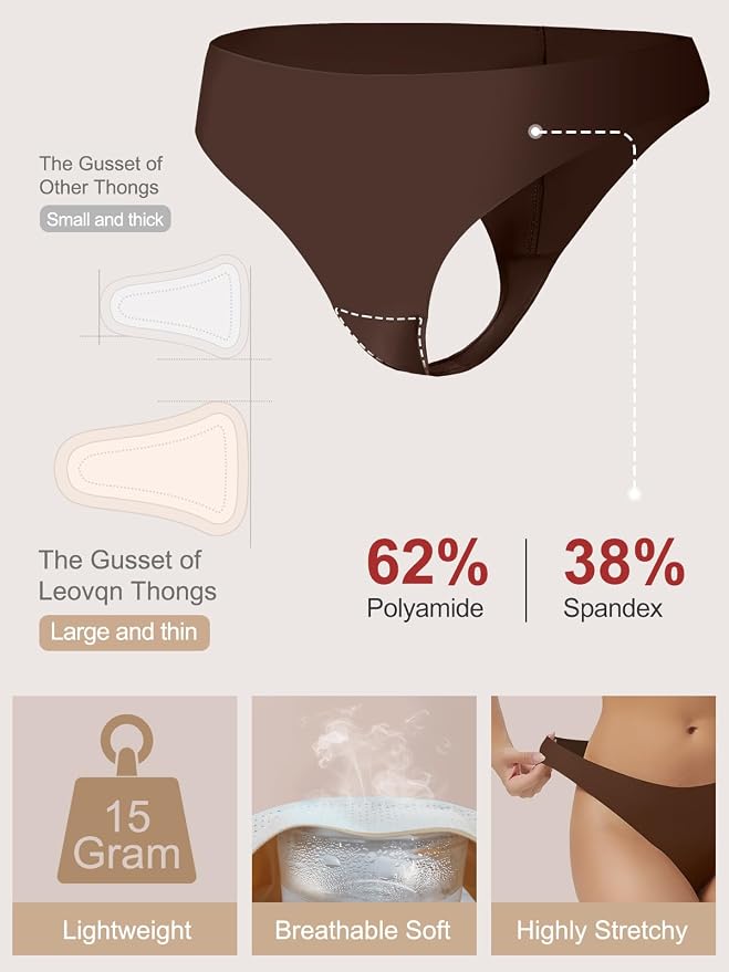 Seamless Camel Toe Thongs for Women No Show Thong Panty Liners Invisible Breathable Camel Toe Concealer Underwear