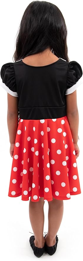 Little Adventures Retro Polka Dot Twirl Dress Up Costume - Machine Washable Child Pretend Play Party Dress