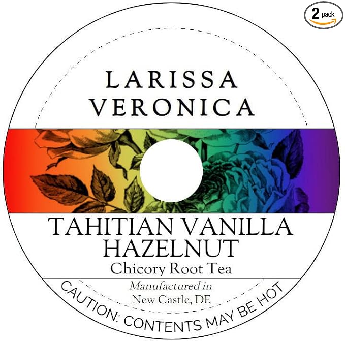 Tahitian Vanilla Hazelnut Chicory Root Tea (Single Serve K-Cup Pods) (12 pods, ZIN: 575716) - 2 Pack