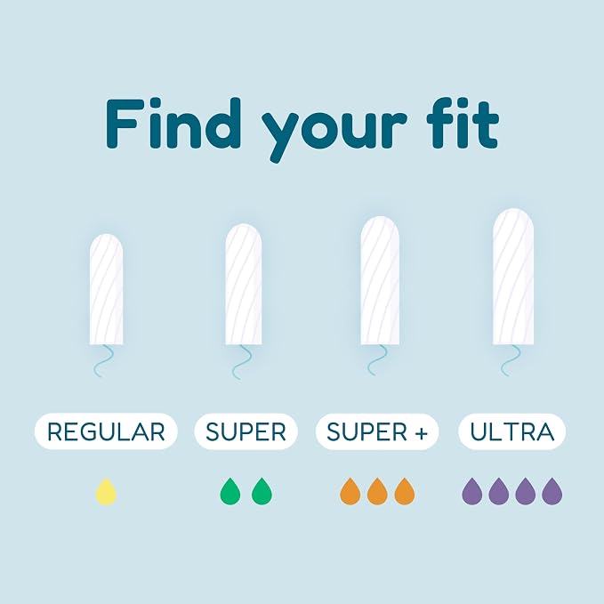 o.b. Tampons Super Plus | Non-Applicator | Unscented | 40 Count | Pack of 2
