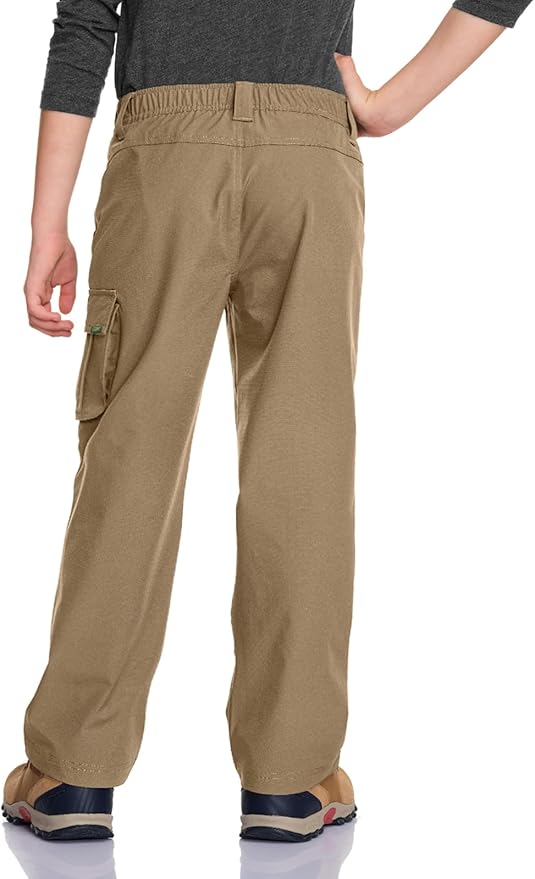 CQR Kids Boy’s Hiking Cargo Pants, Water Resistant UPF 50+ Quick Dry Youth Casual Outdoor Climbing Camping Trousers