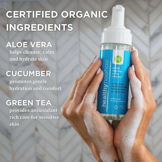 Feminine Wash for Sensitive Skin – Gentle Foaming Vulva Cleanser, pH Balanced, Fragrance-Free, Paraben & Glycerin Free, Doctor-Developed Natural Intimate Care (5 fl oz)