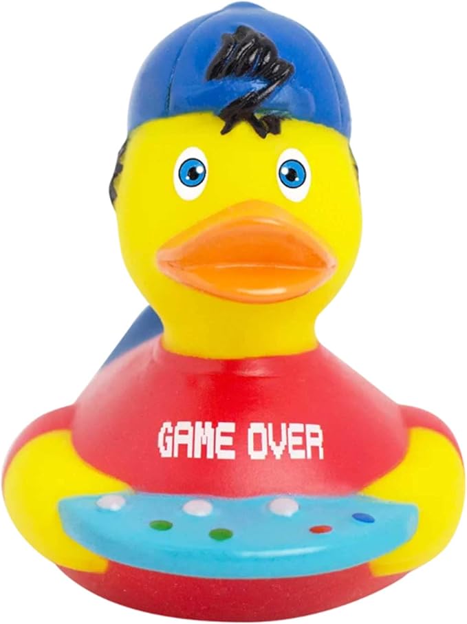 Gamer Boy Rubber Duck Bath Toy | Safe for All Ages | Collectable 100's to Choose | 3 x 3.5 x 3
