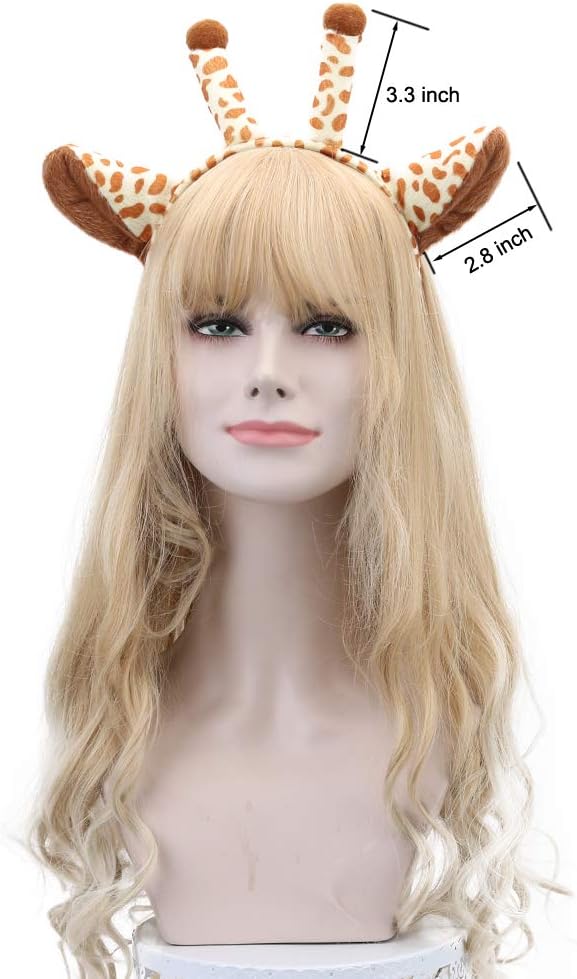 Plush Animal Ears and Horns Headband-Halloween Christmas Festival Theme Party Animal Cosplay Costume Headbands