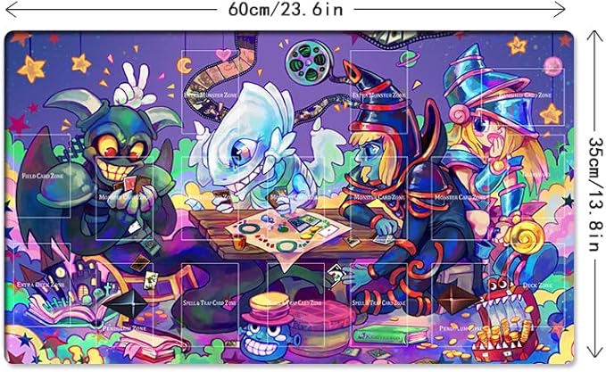 New Playmat Toon Monsters TCG CCG Trading Card Game Mat + Free Bag (ZD039-201-A)