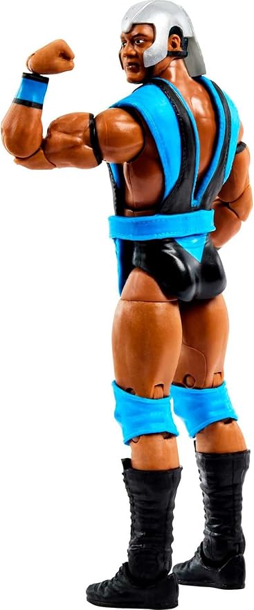 Mattel WWE Elite Collection Action Figure & Accessories, Series #98 Farooq Asad 6-inch Collectible with 25 Articulation Points & Swappable Hands