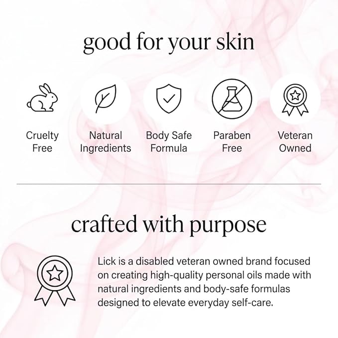 LICK Strawberry Fruit Scented Body Oil – Lightweight Daily Moisturizer with Almond Oil & Vitamin E – 4 oz