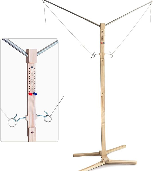 Standing Hook and Ring Game, Oversize Movable Indoor Outdoor Hook and Rong Toss Game with String Party Yard Swing Game Night Man Cave for Adults Family