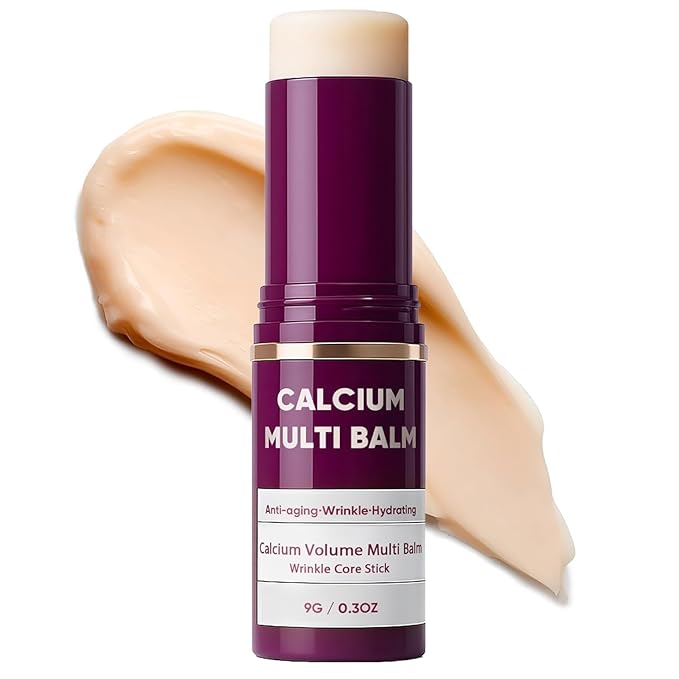 DreamCatching Calcium Multi Balm Stick, Calcium Volume Multi Balm, Collagen Moisturing, Anti-aging, Wrinkle Core Stick, Hydrating, Firming Skin, Suitable for Eyes, Neck, Face, 1PC