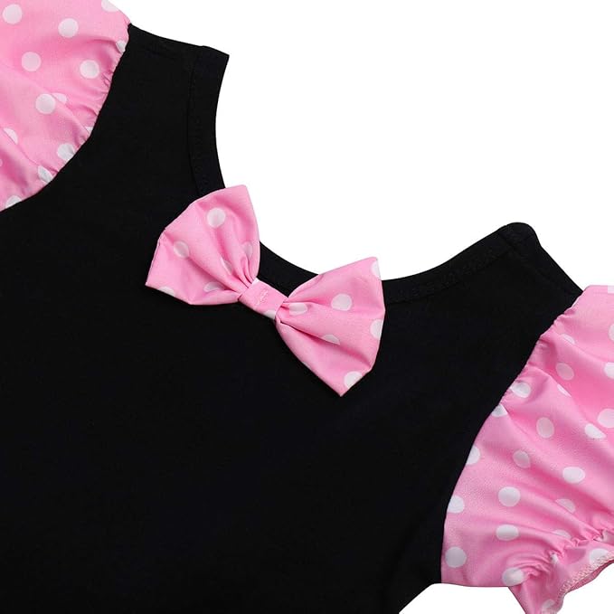 IBTOM CASTLE Toddler Girl Polka Dots Party Fancy Costume Tutu Dress up Dance Leotard Gymnastic Cosplay Cartoon Ear Headband