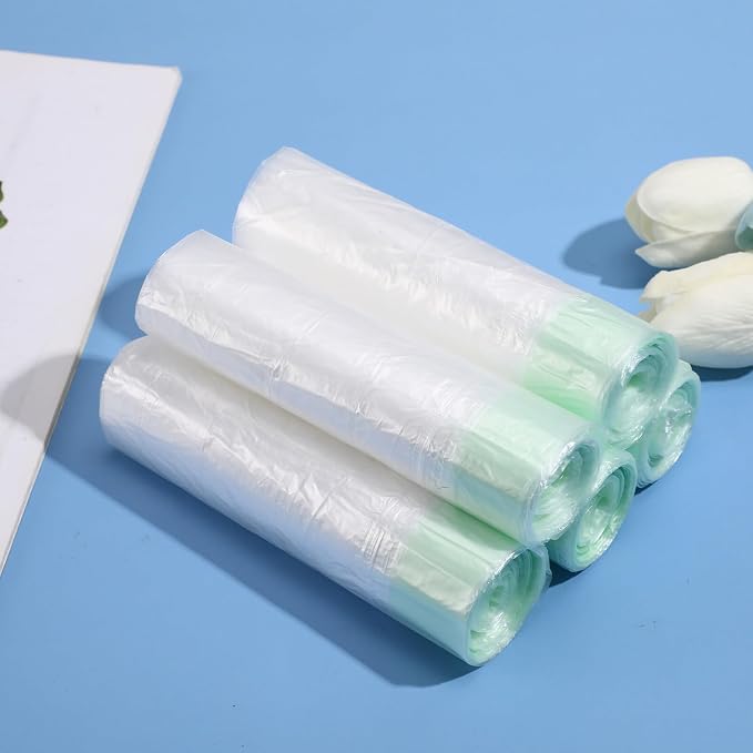 Toyvian 50pcs Portable Disposable Travel Potty Liners for Boy Girl Leakproof Toilet Seat Bin Bags for Easy Potty Training at