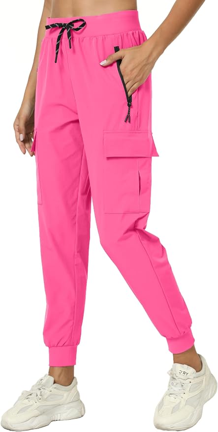 Women's Joggers Cargo Pants Lightweight Quick Dry Hiking Running Pants for Athletic Casual & Outdoor