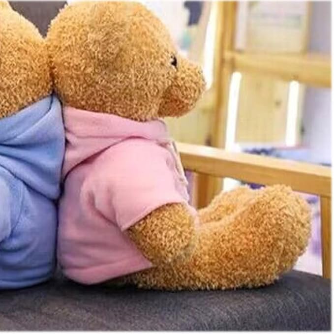Teddy Bear Stuffed Animal Cute Teddy Bears Plush Toy 11.8 inch for Girls Boys Christmas Valentine's Day (Pink Bear)