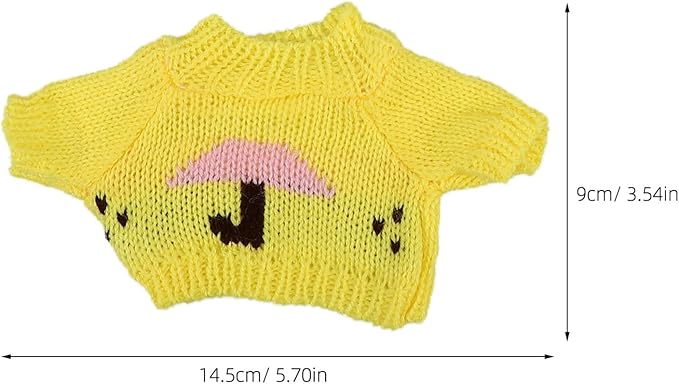 HEMOTON 3 Pcs Bear Clothes Tee Bear Sweater Bears Stuffed Animal Clothes Cute Tiny Clothes DIY Bear Toy for Stuffed Bears Doll with 9 - 11 Inch