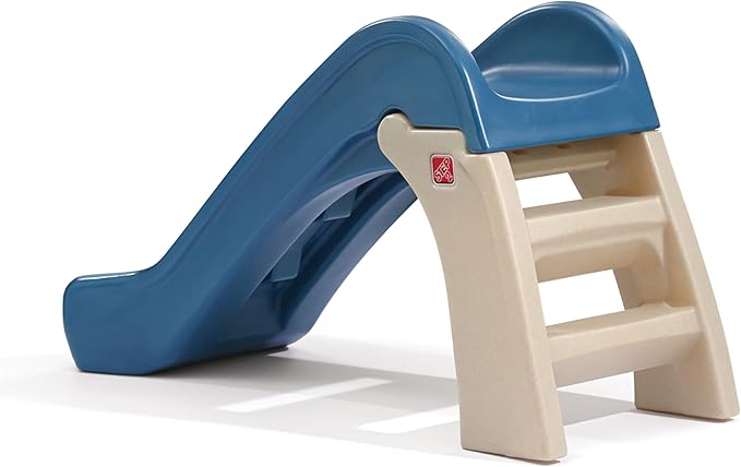 Step2 Play & Fold Junior Slide, Kids Indoor/Outdoor Play Slide, Backyard Playground Set, Easy Grip, Wide Ladder, Outside Jungle Gym, For Toddlers 1.5-4 Years Old