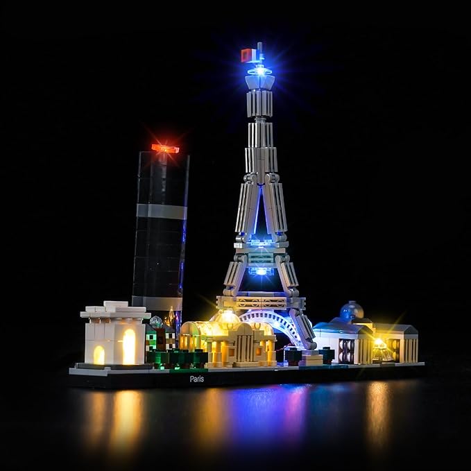 LED Lighting Compatible with LEGO 21044 Paris City Skyline - JUST Lights, Light Kit Compatible with LEGO Architecture 21044 Paris, NOT Included The Model Set