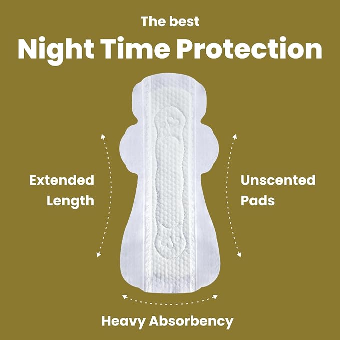 uNeat 38 Count Period Bundle - Panty Liners with Wings & Ultra Thin Overnight Pads for Women, Heavy Absorbency (Mini Pads 30 Count) & (Extra Long Pads, 8 Count)