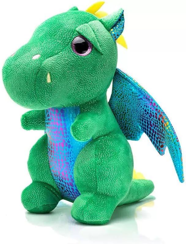Dragon Stuffed Animals Soft Plush Cute Dragon Doll for Boys Girls 10 in (xiaofeilong lvse)