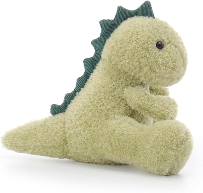 Apricot Lamb Velvet Dinosaur Stuffed Animals for Kids, Soft Cute Plush Toys for Baby Girl and Boy, 8 Inches