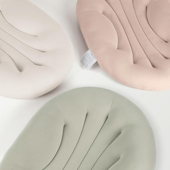 Baby Lounger for Newborn: Portable & Lightweight Pillow for Tummy Time Playtime & Diaper Changes - Skin-Friendly & Breathable for 0-12 Month Supervised Use