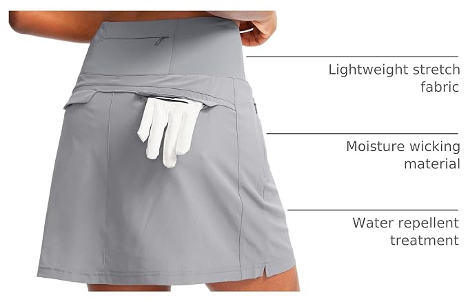 G Gradual Golf Skorts Skirts for Women with 5 Pockets Women's High Waisted Lightweight Athletic Skirt for Tennis Running
