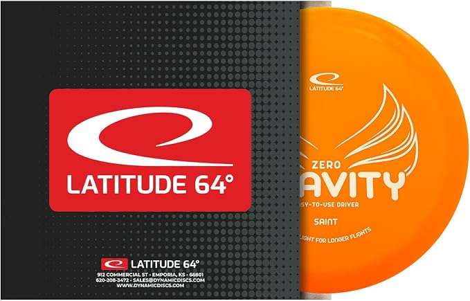 Latitude 64 Zero Gravity Saint | Stable Disc Golf Fairway Driver | Floats in Water | Lightweight w/High Glide & Precise Control | Beginner Frisbee Golf Driver | Grippy Base Plastic | 120-130g