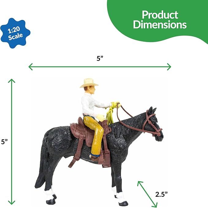 Big Country Toys Cowboy - 1:20 Scale - Hand Painted - Farm Toys - Rodeo Figurines