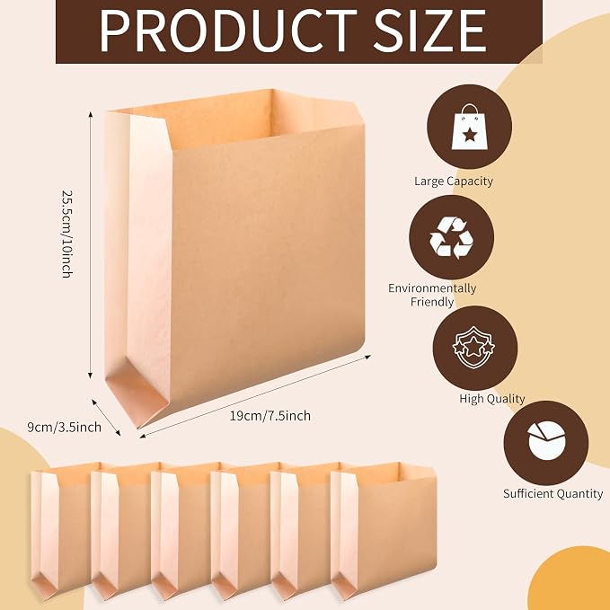 500 Pcs Sanitary Napkin Disposal Bags, Feminine Hygiene Disposal Bags Personal Hygiene Products Period Bag for Women Waxed Kraft Paper Tampon Bag for Restroom Bathroom(7.5'' x 10'' x 3.5'')