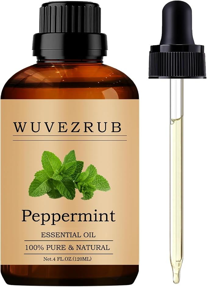 Peppermint Essential Oil, 120ML Pure and Natural for Aromatherapy Diffuser - 4 Fl Oz