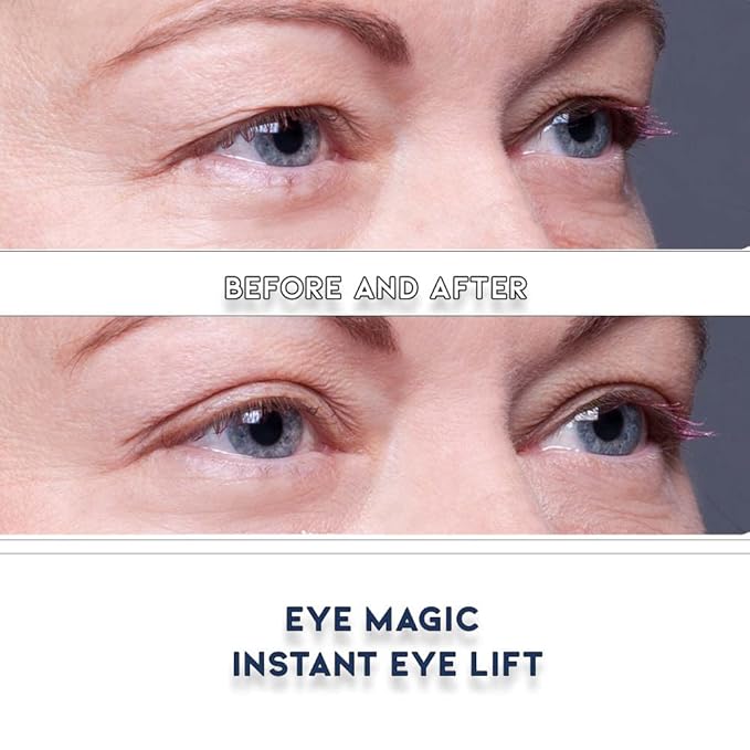 Eye Magic Premium Eye Lift Combo Pack - Med+Large Size, 128 Count, Strips Only, 2 Sizes Combo Pack, Best Value, Made in USA