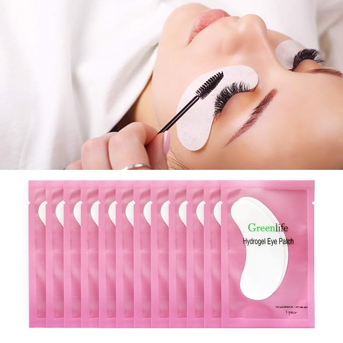 GreenLife 150 Pairs Eye Pads, 100% Naturel Eyelash Extension Under Eye Gel Pads patches kit Collagen with Aloe Vera Hydrogel Eye Patches set for Eyelash Extension Supplies Tools (50 150 300 Pairs)