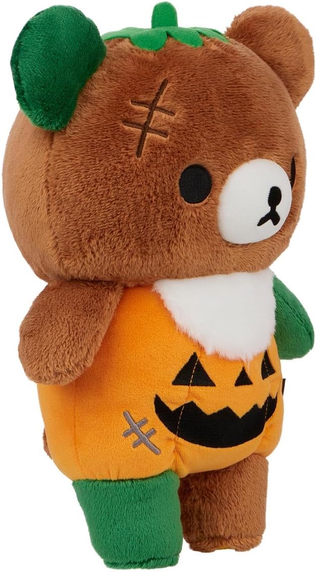 San-X Original Rilakkuma Halloween Monster Series Plush - 13" Pumpkin Chairoikoguma