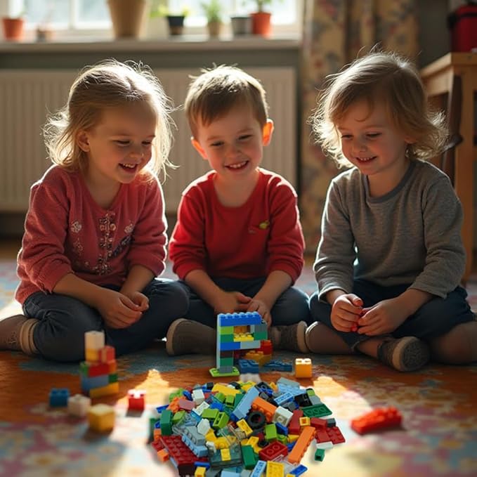 320-Piece Building Blocks Set, Creative Classic Bulk Bricks Toy, Wheels and Axle Car Accessories, Compatible with All Major Brands