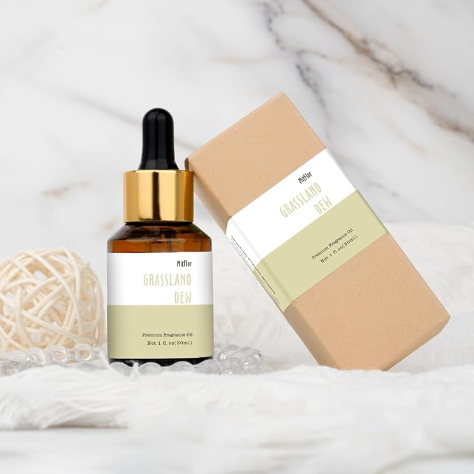 Grassland Dew Fragrance Oil, MitFlor Hotel Diffuser Scents for Home & Office, Premium Soap & Candle Making Scent, Aromatherapy Essential Oils for Home Fragrance, 30ml