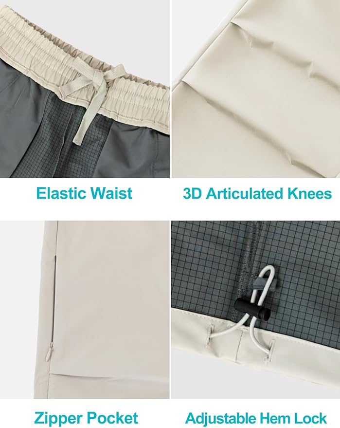 Kids Cargo Pants Waterproof Boys Hiking Outdoor Camping Pants Quick Dry UPF 50+ Toddler Youth Uniform Pants