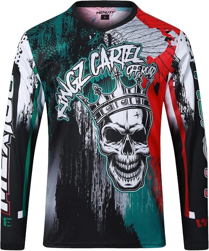 Kids Cycling Jersey Downhill Shirts for Girls Boys Clothing Long Sleeve Powersports Bike Child Mexico Bicycle MTB Tops