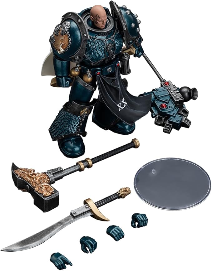 JOYTOY Warhammer The Horus Heresy 1/18 Action Figure-Alpha Legion Harrowmaster Armillus Dynat-Collection Model Birthday Gifts
