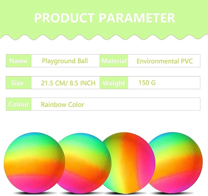 Playground Ball, 8.5 Inch Kickball for Kids Adults Indoor & Outdoor Dodgeball Handball Four Square Ball Schoolyard Game
